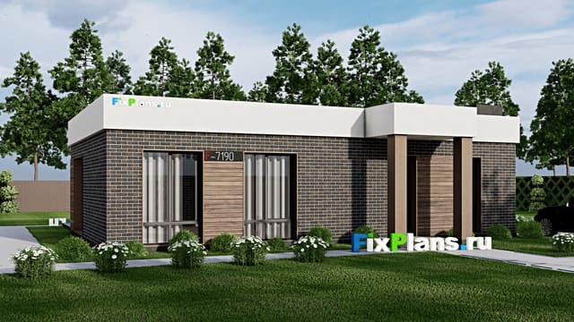 Одноэтажный дом F-7190