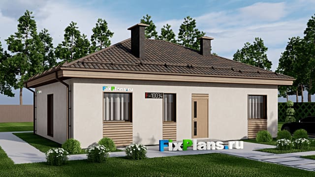 Одноэтажный дом F-10034