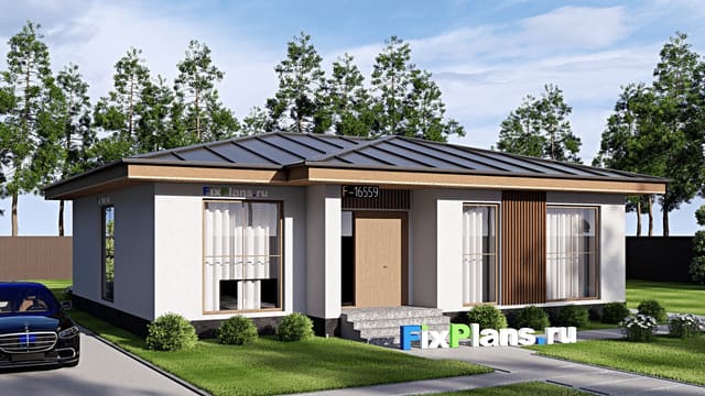 Одноэтажный дом F-16559